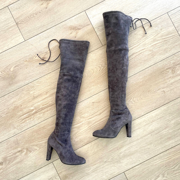 STUART WEITZMAN Highland OTK Suede Boots 6.5 - Picture 9 of 14